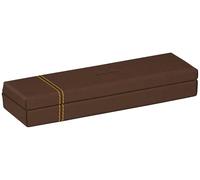 Rhodia Plumier 194509C Bronze – 21×5,5×3 cm – Extérieur simili cuir, piqûres sellier orange