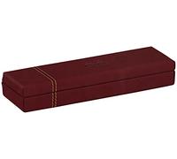 Rhodia Plumier Rhodiarama 194511C – Lie de Vin, 21 x 5,5 x 3 cm, simili cuir, piqûres orange