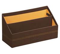 Rhodiarama porte-courrier simili cuir italien 25x10x14 cm - Bronze