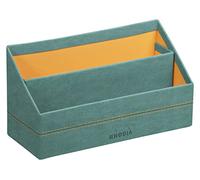 Rhodiarama porte-courrier simili cuir italien 25x10x14 cm - Eau