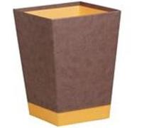 Rhodia 318823C poubelle Carré Simili-cuir Chocolat, Orange Orange G