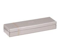 RHODIA 318871C Plumier Argent 21x5,5x3 cm simili cuir Italien Home Office