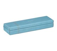RHODIA 318877C Plumier Turquoise 21x5,5x3cm simili cuir Italien Home Office