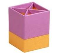Rhodia 318911C porte crayons et stylos Simili-cuir Orange, Rose G