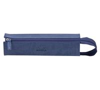 RHODIA 319018C - Trousse Plumier Saphir - 23 x 5 x 5 cm - Ouverture à Plat pour Utilisation en tant que Plumier - Simili Cuir - Rangement Stylos, Crayons, Feutres, Petites Fournitures