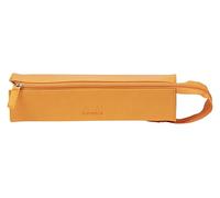 RHODIA 319025C - Trousse Plumier Orange - 23 x 5 x 5 cm - Ouverture à Plat pour Utilisation en tant que Plumier - Simili Cuir - Rangement Stylos, Crayons, Feutres, Petites Fournitures