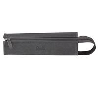 RHODIA 319041C - Trousse Plumier Titane - 23 x 5 x 5 cm - Ouverture à Plat pour Utilisation en tant que Plumier - Simili Cuir - Rangement Stylos, Crayons, Feutres, Petites Fournitures