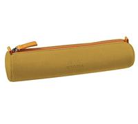Rhodia 319043C Trousse Ronde Or 21,5 x 5,5 cm Coutures Véritables Orange