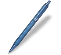 Rhodia 9388c Stylo-Bille Rechargeable Script Corps Hexagonal En Aluminium Brossé Orange Pointe Rétractable À Bille Haute Précision 0,7 Mm, Encre Noire Collection Script