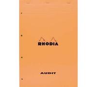 Rhodia Bloc Audit Format 21x 32 80 Grammes Perforé Jaune