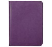 RHODIA 168121C - Conférencier Porte-Documents Violet - pour Bloc-Notes et Cahiers A4 ou A4+ - Dimensions Fermé 25,5x34 cm - Pochette pour Tablette - Simili Cuir Premium