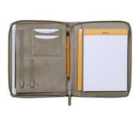 RHODIA - Étui avec fermeture éclair - petit, A5 - similicuir italien - taupe G