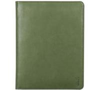RHODIA - Étui avec fermeture éclair - petit, A5 - similicuir italien - vert gris G