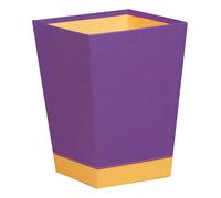 Rhodia Rhodiarama Corbeille À Papier Simili Cuir 27x27x32 Cm Violet Orange