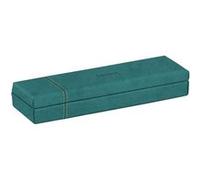 RHODIA Rhodiarama Home Office - Trousse - 21 x 5,5 x 3 cm - similicuir italien - paon, couture de selle orange Orange G