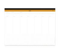 Rhodia sous-main semainier entoilé A3 (30,9x42 cm) 60 feuillets microperforés - Blanc