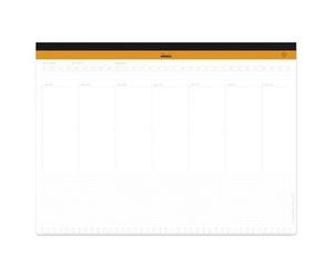 Rhodia sous-main semainier entoilé A3 (30,9x42 cm) 60 feuillets microperforés - Blanc