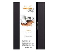 RHODIA TOUCH 116101C - Bloc Marker Pad - A4 -Uni - 50 Feuillets - Papier Clairefontaine Layout Blanc Extra Lisse 100 g/m² - pour le Dessin au Feutre à Alcool, Stylo Liner, Plume