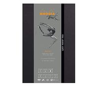 RHODIA TOUCH 116108C - Bloc Grey Maya Pad - A4+ - Uni - 50 Feuillets - Papier Clairefontaine Maya Gris 120 g/m² - pour la Calligraphie et le Dessin Précis au Crayon, Liner, Plume