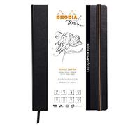 RHODIA TOUCH 116125C - Cahier Rigide Calligrapher Book - A4 - Uni - 64 pages - Papier Clairefontaine Simili Japon Ivoire 250 g/m² - pour le Dessin à l’Encre de Chine et les Travaux Humides