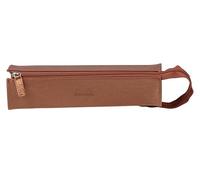 Rhodia Trousse Plumier - 23 x 5 x 5 cm - Ouverture à Plat pour Utilisation en Tant Que Plumier - Simili Cuir - Rangement Stylos, Crayons, Feutres, Petites Fournitures