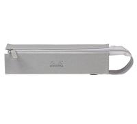 Rhodia Trousse Plumier - 23 x 5 x 5 cm - Ouverture à Plat pour Utilisation en Tant Que Plumier - Simili Cuir - Rangement Stylos, Crayons, Feutres, Petites Fournitures