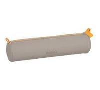 Rhodia : Trousse Ronde Simili Cuir 5.5 x 21.5 cm - Beige Beige G