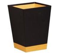 Rhodia Waste Bin Rectangulaire Simili-cuir Noir, Orange G