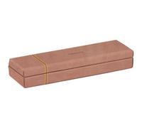 Rhodiarama plumier simili cuir italien 21x5,5x3 cm - Bois de rose