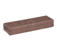 Rhodiarama plumier simili cuir italien 21x5,5x3 cm - Chocolat