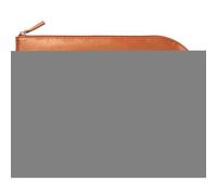 Rhodiarama pochette zippée en simili cuir - taille L (21x28 cm) - Cuivre