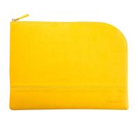 Rhodiarama pochette zippée en simili cuir - taille L (21x28 cm) - Jonquille