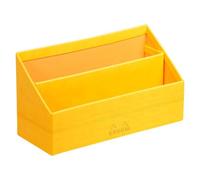 Rhodiarama porte-courrier simili cuir italien 25x10x14 cm - Jonquille