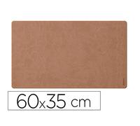Rhodiarama sous-main souple S (60x35 cm) simili cuir italien - étui kraft - Taupe