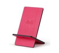 Rhodiarama support pour téléphone mobile simili cuir italien 13x8x8,5 cm - Framboise