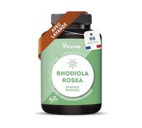 Rhodiola Rosea 1520 mg (Extrait 4:1) - Avec Lavande - Anti-Stress, Fatigue, Humeur & Équilibre Mental - 90 Gélules - Vegan - Fabriqué en France - Vitavea
