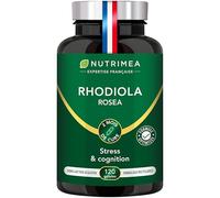 RHODIOLA ROSEA - 3200 mg - Extrait 8:1 Titré à 3% en Salidroside - Stress & Fatigue - Concentration & Cognition - 120 Gélules Vegan - Nutrimea - Fabriqué en France
