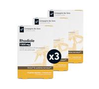 Rhodiole 1 500 mg - Ratio optimal entre rosavines et salidrosides - 1 mois de cure intensive