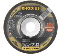 Rhodius 210656 RS580 SPEED Disque à ébarber à moyeu déporté Diamètre 115 mm Ø de perçage 22.23 mm acier inoxydable, acier 1 pc(s)