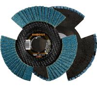 RHODIUS Disque segmenté VISION PRO PACK 211303 – 125 mm Ø de perçage 22,23 mm Grain 40, 5 pièces