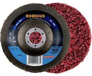 Rhodius 211317 Feutre de nettoyage HD Rhodius SVS 125 x 22,23 mm, acier coudé Diamètre 125 mm 3 pc(s)