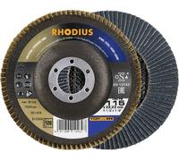 Rhodius 211330 Disque segmenté Diamètre 115 mm Ø de perçage 22.23 mm Grain 120 acier inoxydable, acier