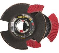 Rhodius 211402 VISION SPEED X-LOCK Disque segmenté Grain 60 acier inoxydable, acier, Métaux non ferreux 10 pc(s)