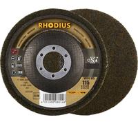 Rhodius 305298 Rhodius VKSG WS, 2 disques compacts non-tissés 115 x 22,23 mm, droits, Medium 4S, Topline, Made in Germany, pour