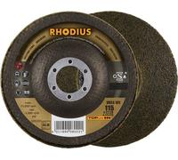 Rhodius 305306 Rhodius VKSS WS, 2 disques compacts non-tissés 115 x 22,23 mm, en biais, 4S Medium, Topline, Made in Germany, pour