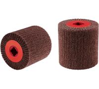 Rhodius 305355 Rhodius VWK, rouleaux non tissés combinés 100 x 100 x 19,00 mm, A150, fine, Topline, pour acier inoxydable, acier