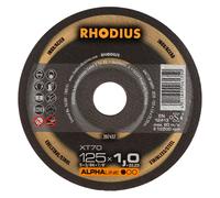 Rhodius ALPHALine I XT70 - Disque À Tronçonner - Extra Fin- 125 X 22,23 X 1mm - Acier/inox (100pcs)