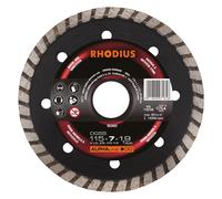 RHODIUS Disque de diamant de coupe DG55 / 115 x 7,0 x 1,9 x Longueur 22,23 mm seulement