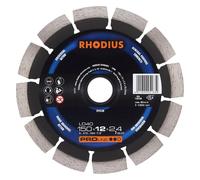 RHODIUS Disque de diamant de coupe LD40 / 150 x 12,0 x 2,4 x longueur droite de 22,23mm