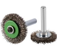 Rhodius ERBW, 10 brossette ronde 30 x 6 x 6 x 6,0 mm, ondulée, Topline, pour acier inoxydable, acier, métaux non ferreux ERBW